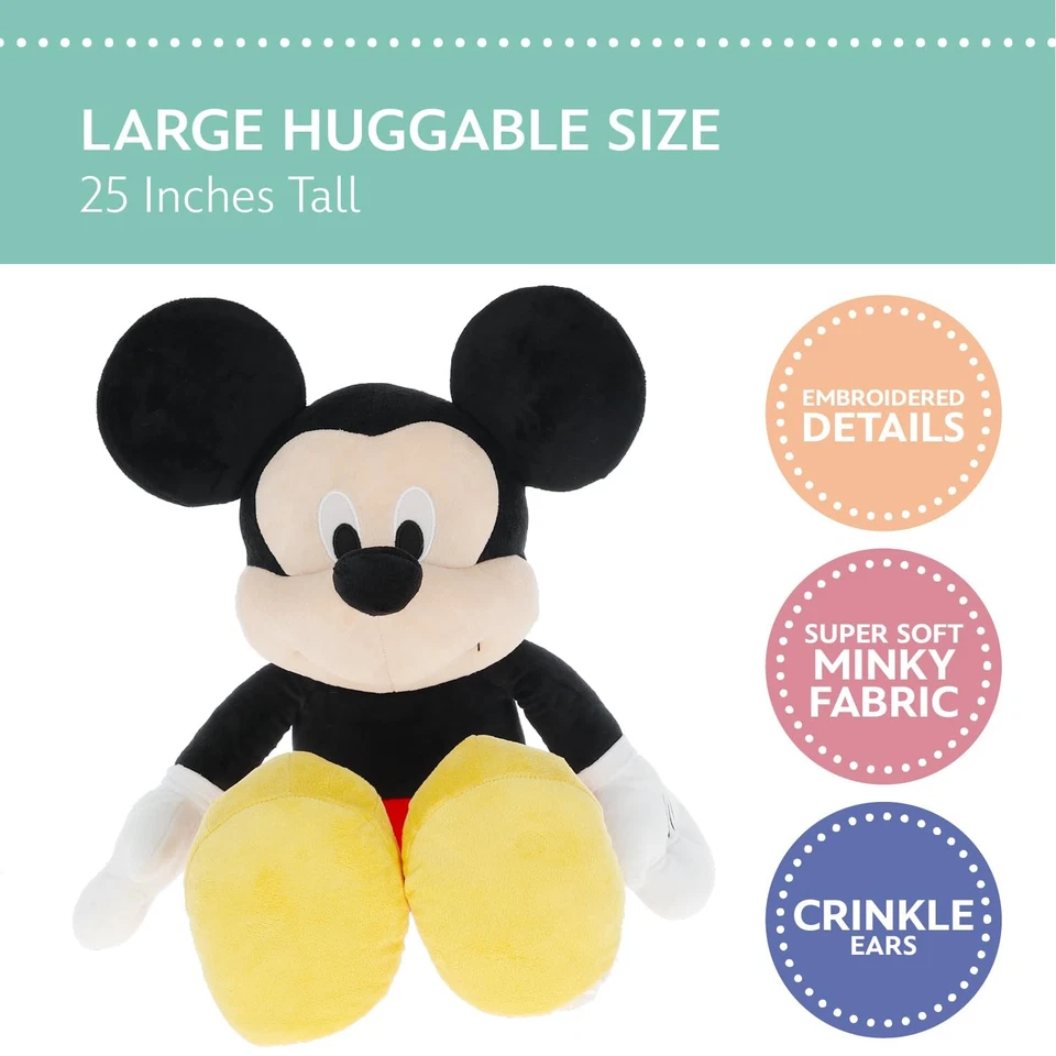 Juguete de peluche Disney Baby Mickey Mouse, juguetes de Mickey Mouse para información... Foto 3 de 4