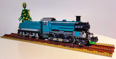 JIE STAR #59020 - 2-6-0 Steam Locomotive - Building Block Set