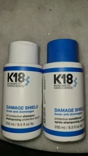 Real K18 Biomimetic Hairscience Damage Shield Shampoo & Conditioner 8.5 oz set
