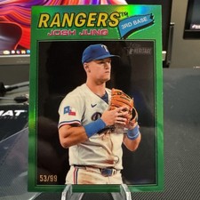 Josh Jung, Chrome Green Refractor /99 - 2026 Topps Heritage Baseball