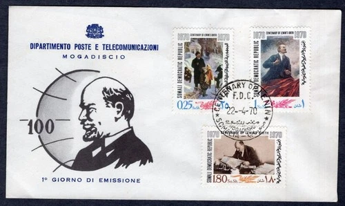 VLADIMIR LENIN USSR LEADER 1970 SOMALIA FDC