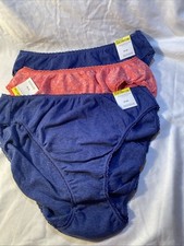 Charter Club Intimates Lot of 3 Size Med. Everyday Cotton Bikini Panties New