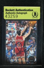 BAS 1993-94 Skybox Premium John Paxson #21 Authentic Auto 3c7
