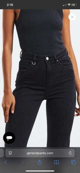 NEUW Lola Mom Jeans Black Size 30