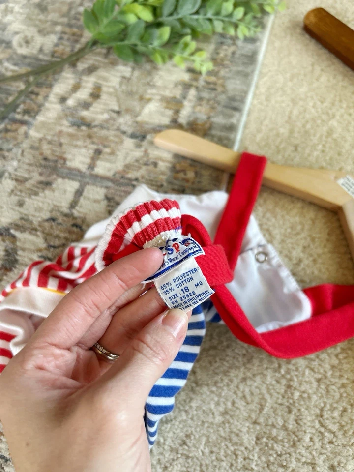 Mono Vintage Bebé Colorblock 18M Estilo Marinero Náutico Foto 4 de 4