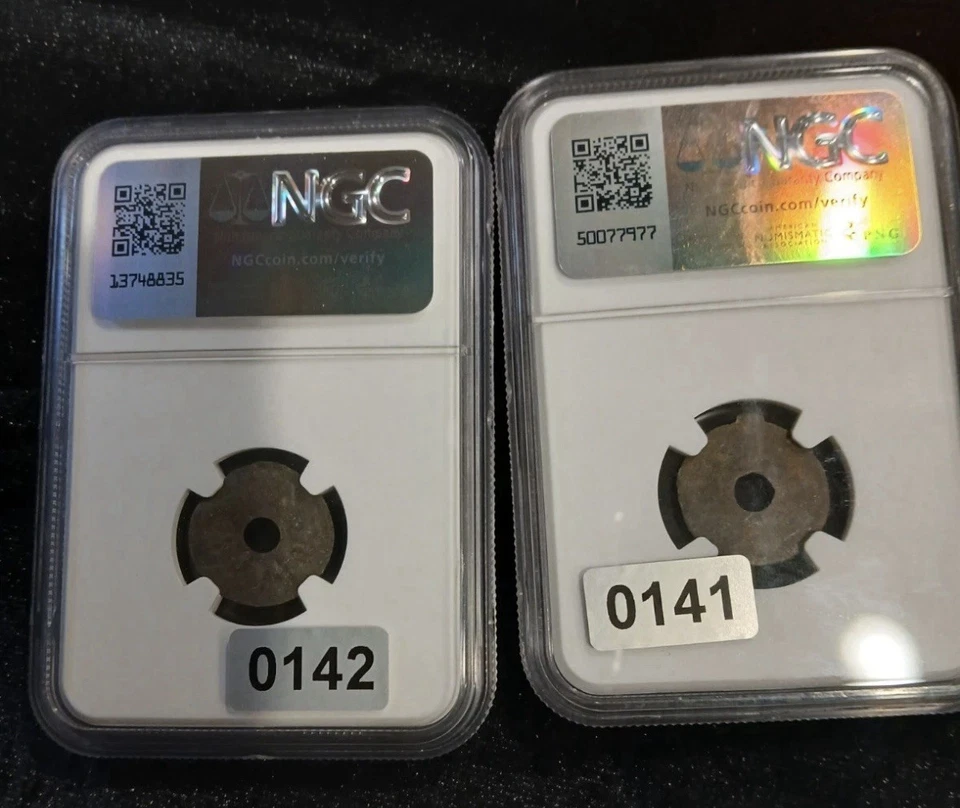 Dinero pirata - Indonesia Pitis Palembang - Moneda genuina certificada NGC 1658-1805 Foto 2 de 4