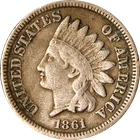 1861 Indian Cent