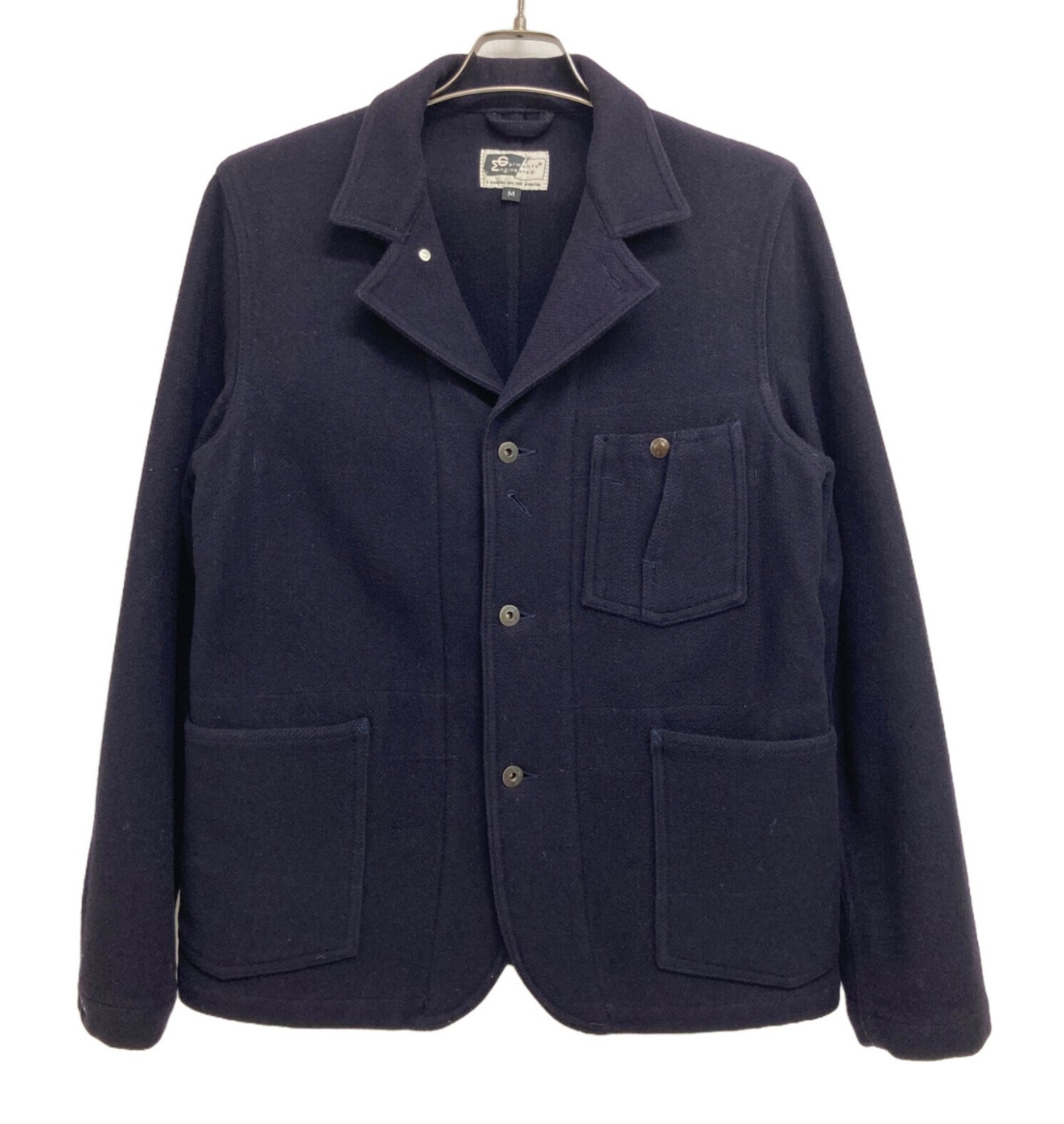 Engineered Garments Bedford Jacket Navy Size M Wool Used Made in USA Pockets