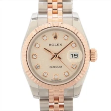 Rolex Datejust 179171G PG×SS PG×SS AT Silver-Hlicon-Face