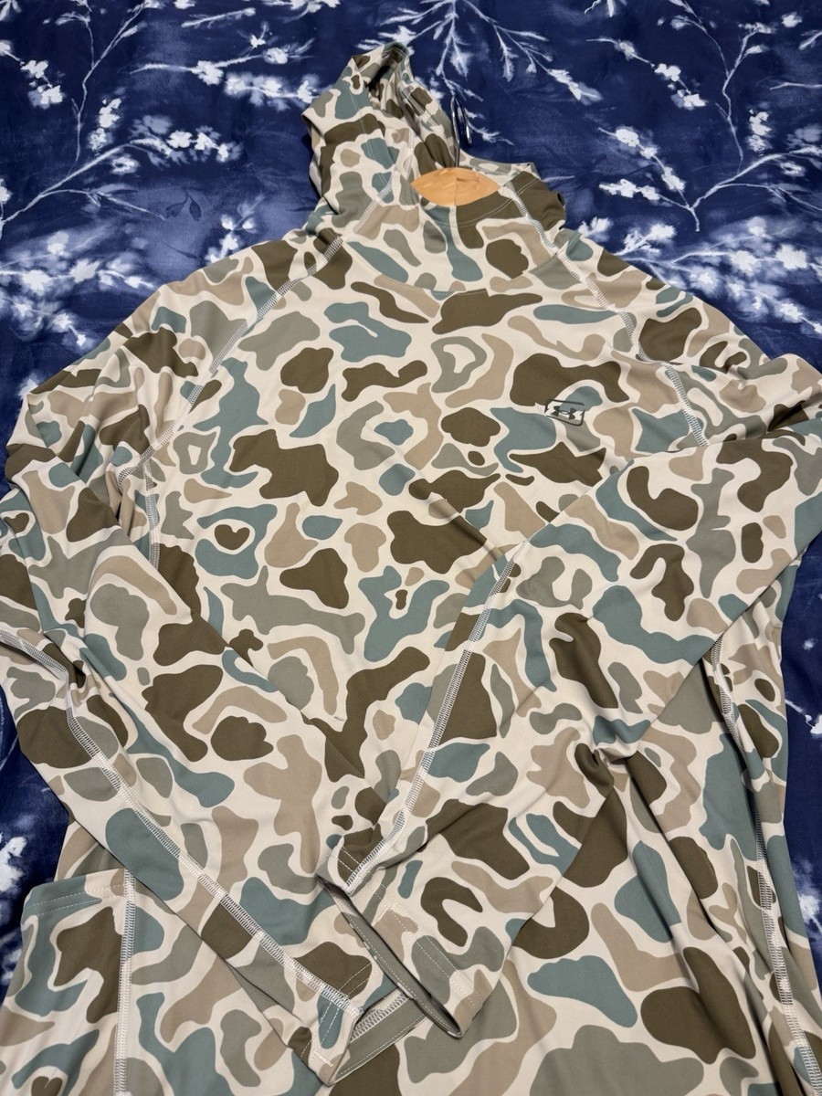 Under Armour Fish Elite Printed Hoodie Men L Sandstorm Marine OD