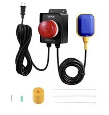 Sump Pump Alarm With 16.4ft Level Float Switch Loud Alarm LED Indicator New