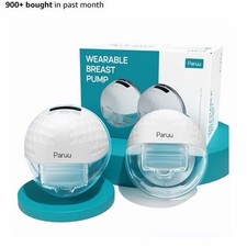 Paruu P10 Hands-Free Wearable Breast Pump 2 Pack, Smart Display, White