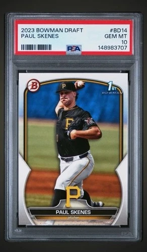 2023 BOWMAN DRAFT #BD14 PAUL SKENES ROOKIE RC PSA 10
