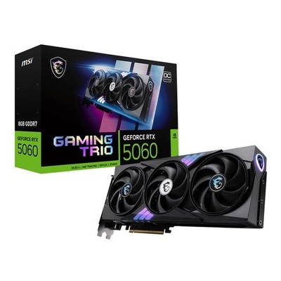 MSI NVIDIA GeForce RTX 5060 Gaming Trio OC 8GB GDDR7 PCIe 5.0 Graphics Card