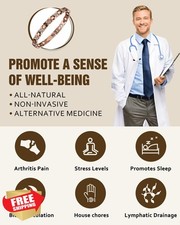 Jecanori Copper Magnetic Bracelet Women 99.99% Pure Copper Adjustable