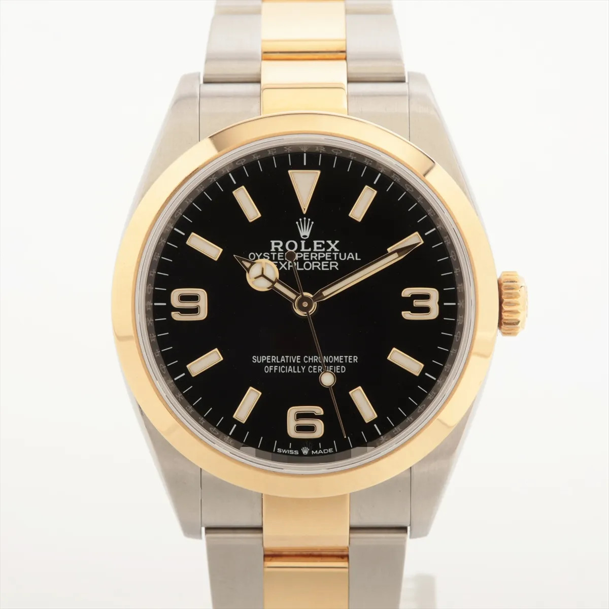 Rolex EXPLORER 36 124273 SS×YG SS×YG AT black dial