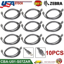 Lot 10PCS 6FT USB Cable Barcode Scanner Cord For Symbol LS2208 CBA-U01-S07ZAR