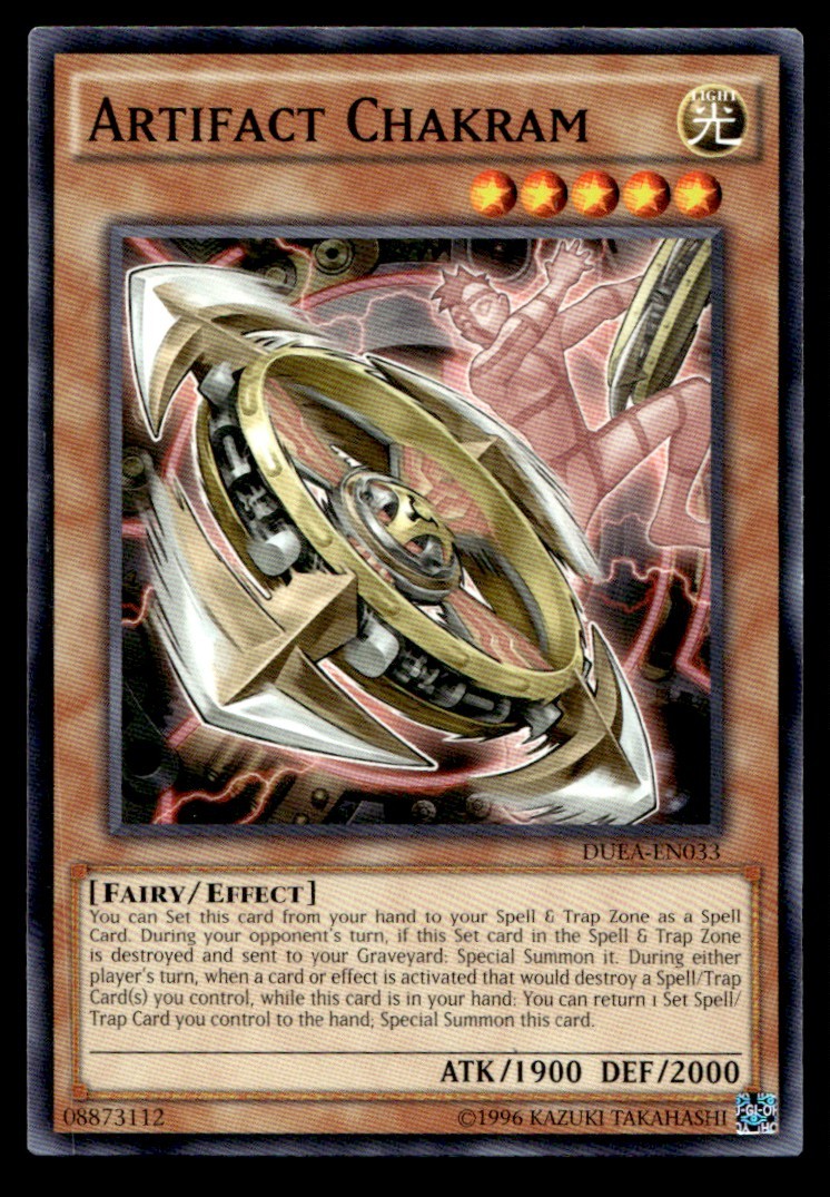 Artifact Chakram - DUEA-EN033 - YuGiOh | Buy 3 Get 5 Free