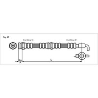 Metzger 4114780 Bremsschlauch FüR Mazda 323 C 323 F 323 F I 323 P 323 S 626 Bg