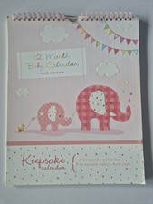 12 month calendar Baby Milestone