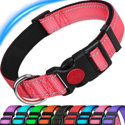 Dog Collar, Reflective Strong Dog Collar ，Adjustable Heavy Duty Dog Collar wi...