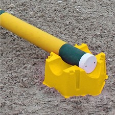 Horse Riding Show Jumping Pole Block Plastic Stackable - Yellow