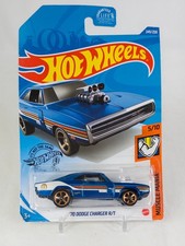 Hot Wheels 70 Dodge Charger Rt 164 Muscle Mania Diecast Blue Car Hot Wheels 70 Dodge Charger Rt 164 Muscle Mania Diecast Blue Car