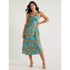 Sofia Jeans Women' Slip Dress, Mid Calf Length Size M Multi --U5--