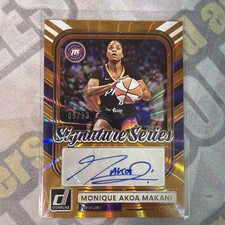 2026 WNBA Donruss Monique Akoa Makani FOTL Orange Laser Auto /13 1st Auto