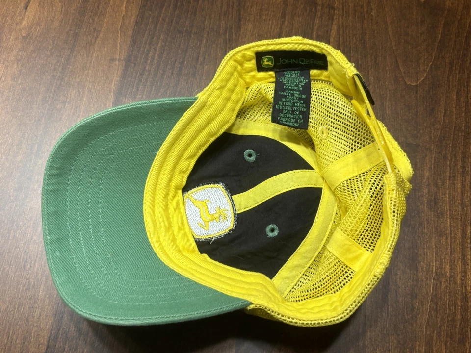 John Deere green & yellow adjustable hat, Size Youth - Image 2 of 3