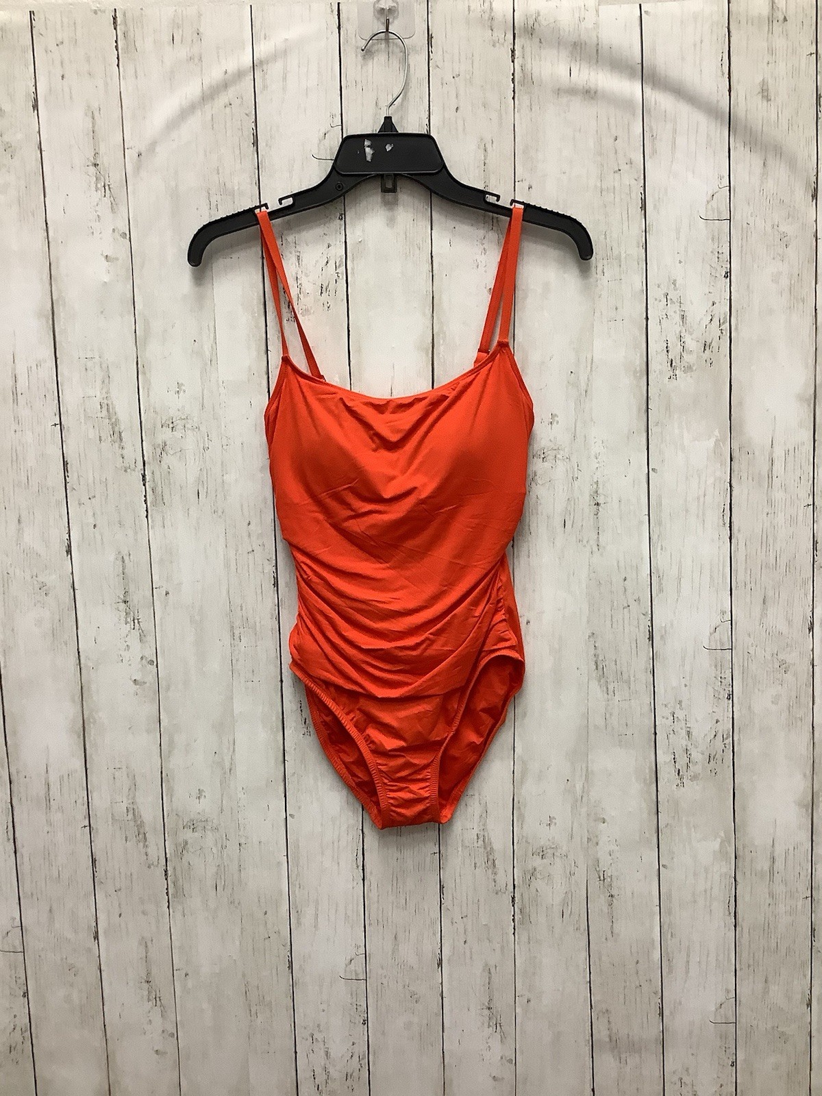 La Blanca Island Goddess One-Piece Swimsuit - Ruched Tummy Control, Tangelo, 6