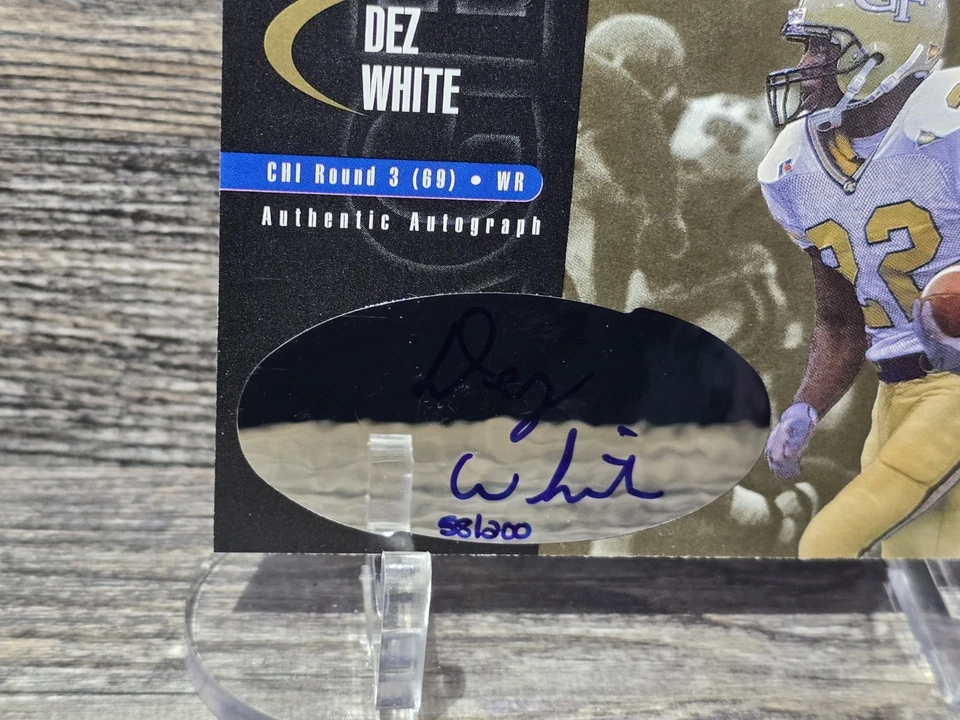 Dez White 2000 SAGE Auto Gold /200  #A49 Rookie Auto RC NEAR MINT+ - Image 4 of 4