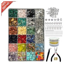 1587 PCS Multicolor Jewelry Making Kit with Crystal Beads and Tools for All