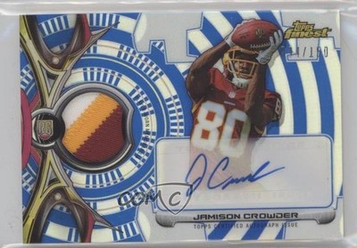 2015 Finest Rookie Blue Refractor 34/150 Jamison Crowder RPA Patch Auto RC ii1