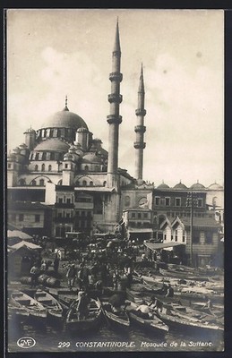 Constantinople, Mosquée de la Sultane, Postcard 