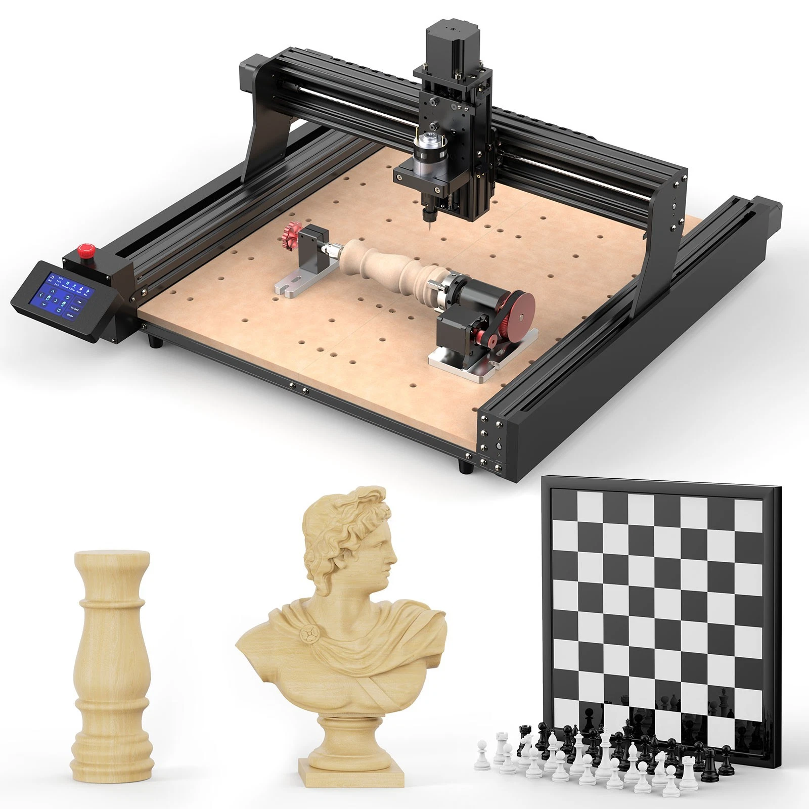 Twotrees 4th Axis Rotary Module Kit Overview