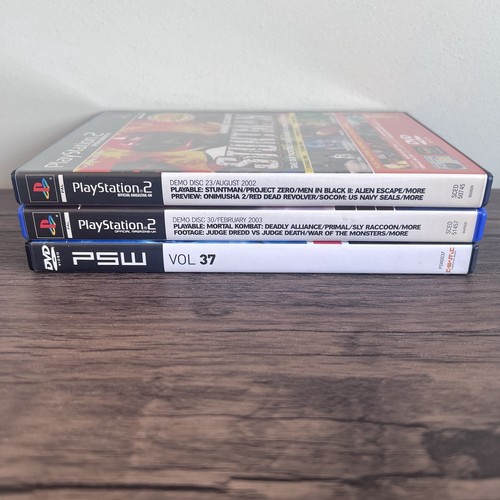 PlayStation 2 Official Mag & PSW Reino Unido Demo Disco + DVD Paquete Lote PS2 x 3 - Imagen 2 de 9