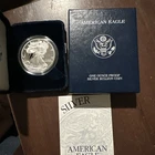 2003 W 1oz Proof American Silver Eagle West Point Mint with COA and box
