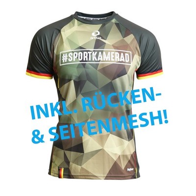 SK Laufshirt >FREE Classic green / Germany kurzarm für Männer