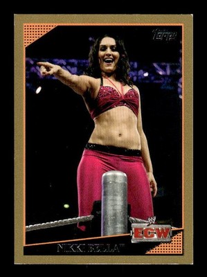 2009 Topps WWE #78 Nikki Bella Gold #/500