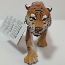 Safari Ltd Bengal Tiger Toy Figure 270829 Realistic Mouth Open Walking Big Cat