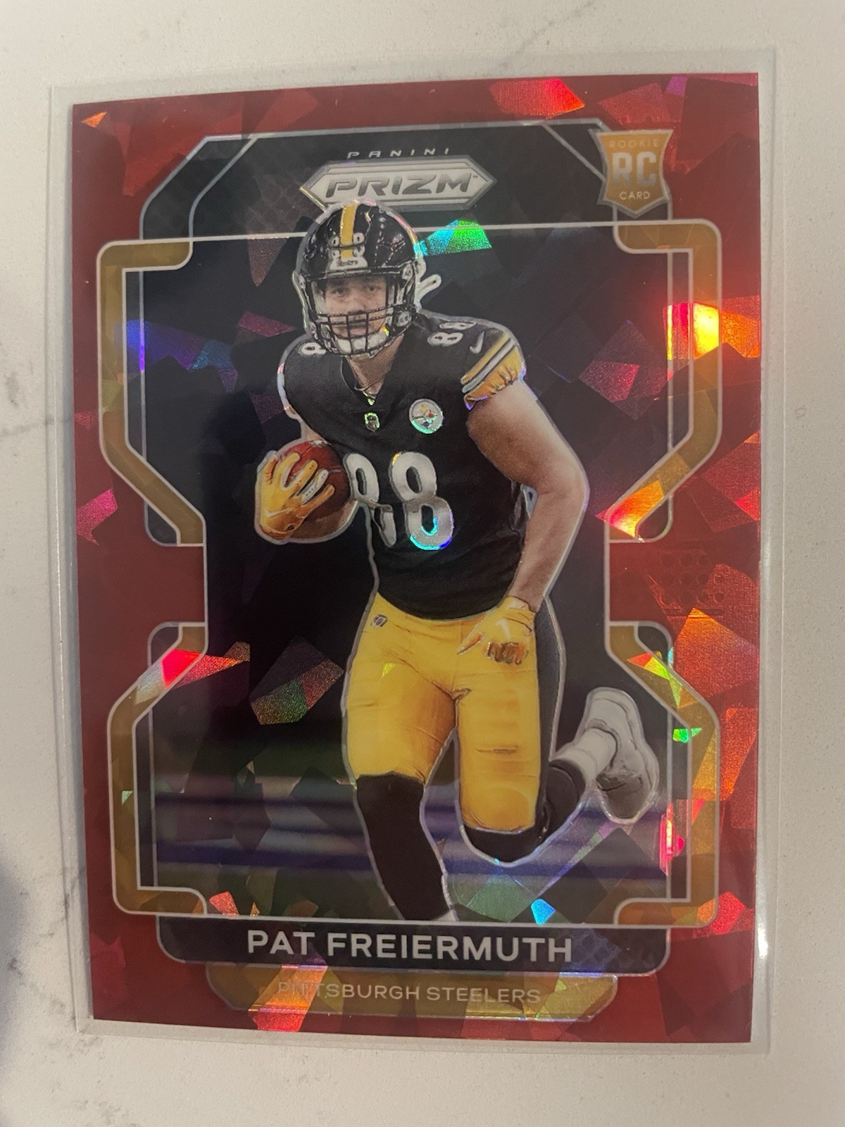 2021 PANINI  PRIZM RED ICE PAT FREIERMUTH PRIZM RC #362 STEELERS