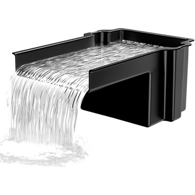 Teich Wasserfall 36,8 x 26,4 x 15,2 cm Schwarz für Gartenteiche und Bachläufe