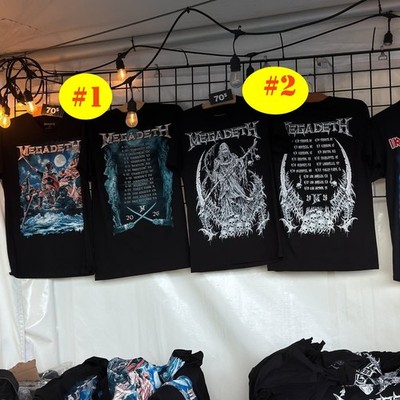 Iron Maiden Megadeth Anthrax merch 2026 T-shirt reprint S-5XL