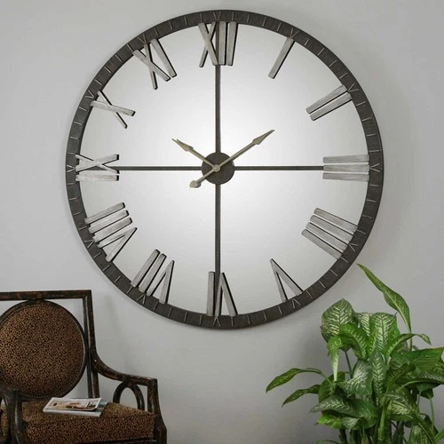 Uttermost 06419 Bronze Amelie 60" Diameter Metal Wall Clock - Picture 3 of 4