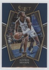 2021-22 Panini Select Premier Level Blue Prizm Day'Ron Sharpe #128 11th