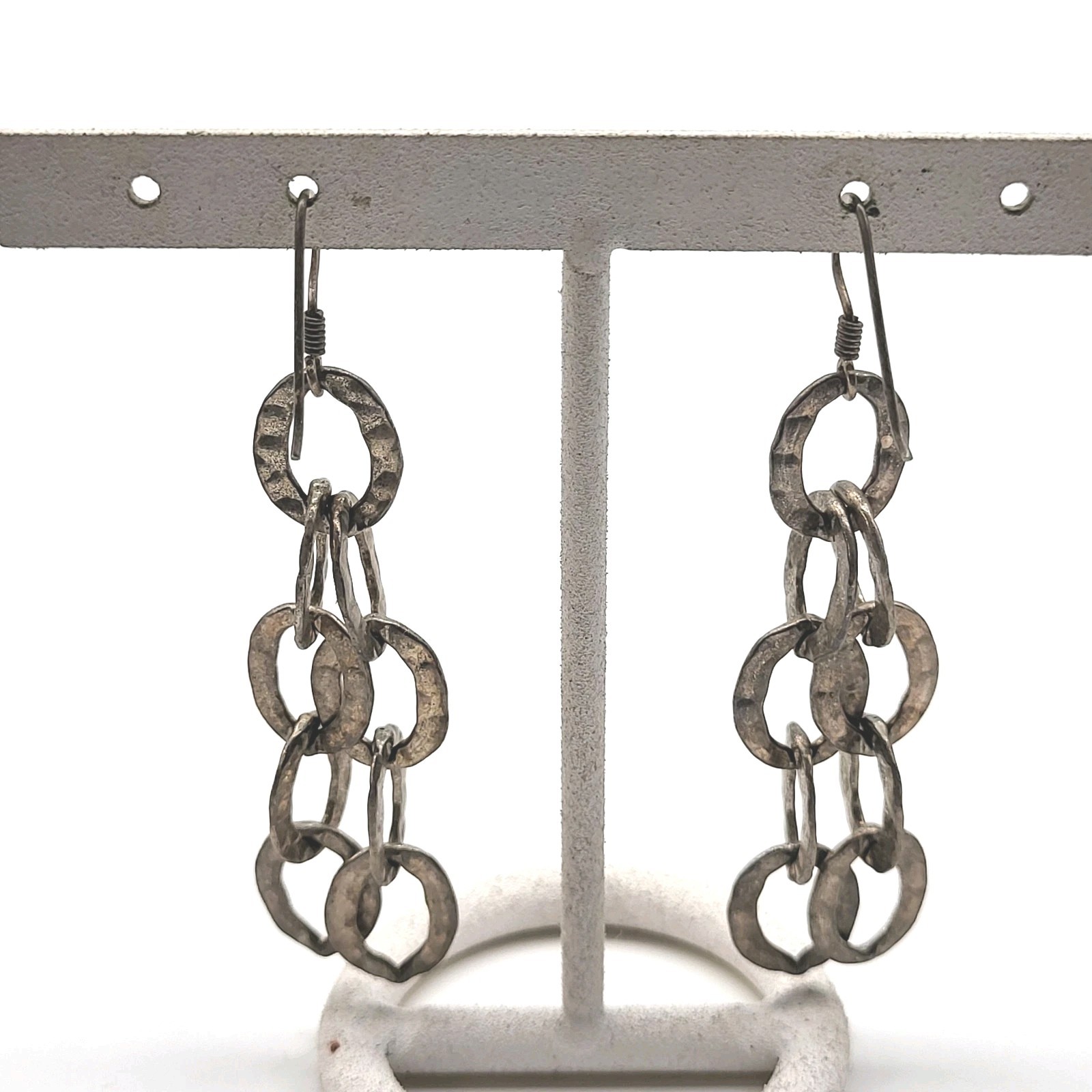 Stunning Sterling Silver Interlocking hoops Sexy … - image 5