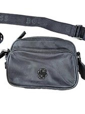 Hugo Boss B Icon Crossbody Bag Men’s Black Polyester Logo Adjustable Strap