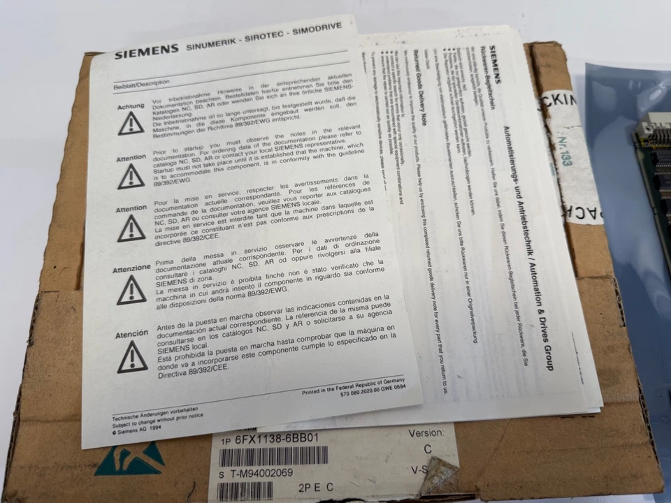 Siemens 6FX1138-6BB01 PLC Module 6FX11386BB01 - Image 2 of 4