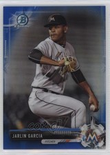 2017 Bowman Chrome Prospects Blue Refractor 128/150 Jarlin Garcia #BCP23 0q3
